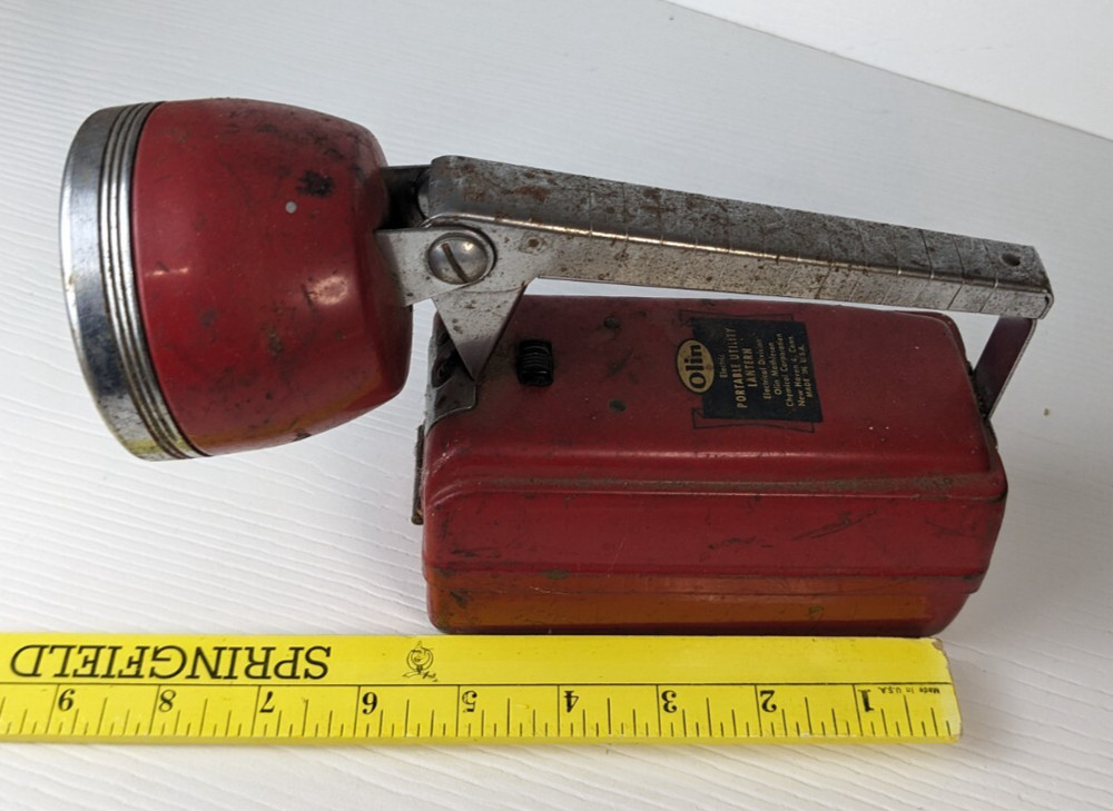 Vintage Lantern Railroad or Mining Light Olin Sealed Beam Untested