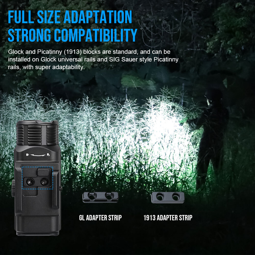 TrustFire 1050LM Quick Release LED Pistol Light Tactical Flashlight Weapon Torch