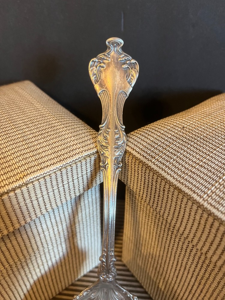William & Rogers Silver Plate Large Serving Salad Spoon