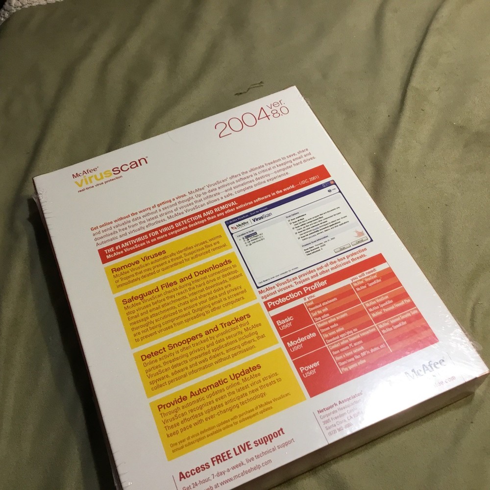 McAfee Virus Scan 2004 Version 8.0