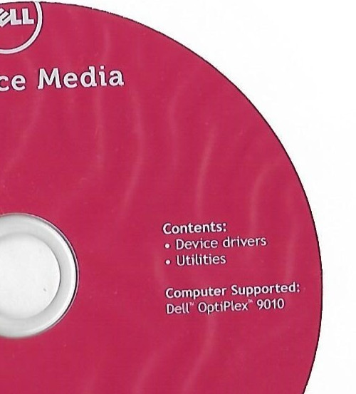 Dell OptiPlex "9010 Drivers Utilities 2012 Resource Media Software