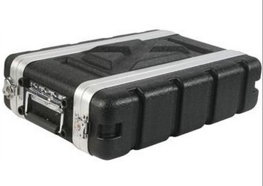 Rack Case 2U Space SHALLOW 8 Inch Deep shell, Light Weight DJ, 19" Wide w Screws