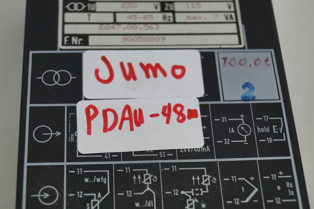 JUMO PDAu-48M Temperature Controller PDAu48M