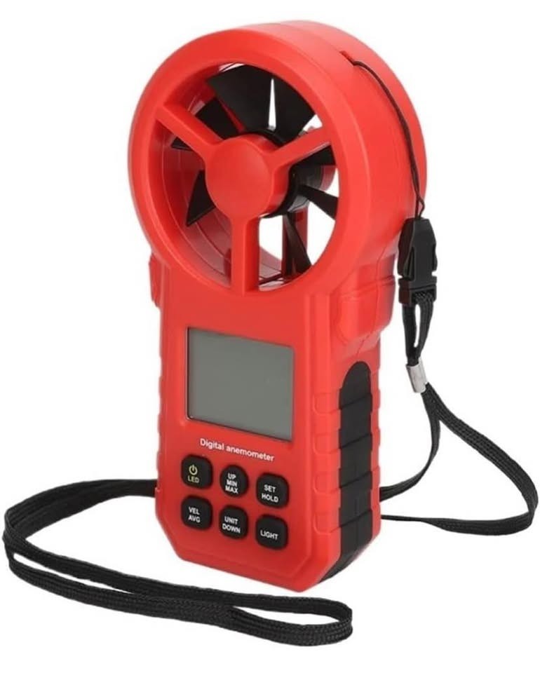 Digital Handheld Anemometer Wind Speed Meter Thermometer 5 Units High Accuracy