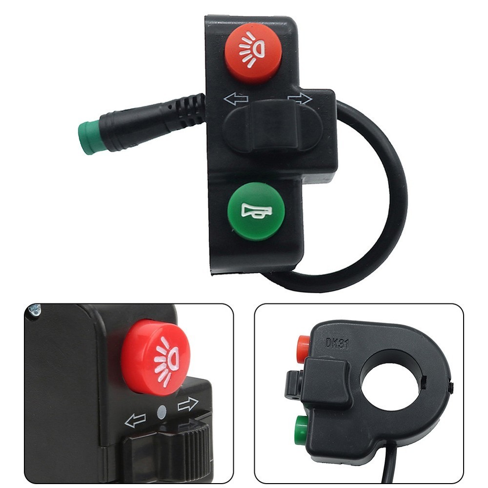 Replacement handlebar switch for scooters and bicycles with 7/8 handlebars