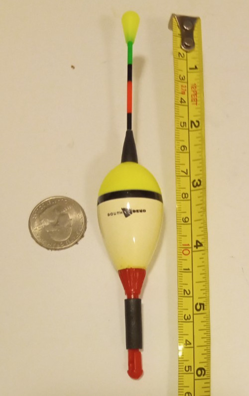 5-piece LOT South Bend 7/8" Light Up Balsa pole slip Float Bobbers crappie night