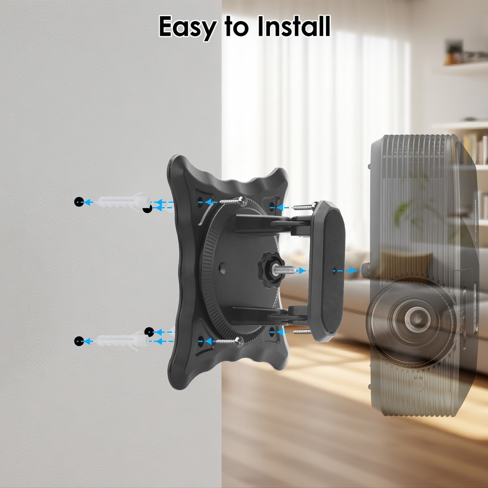 Universal Projector Mount 1/4” Screw Adjustable Angle Desktop Foldable Bracket