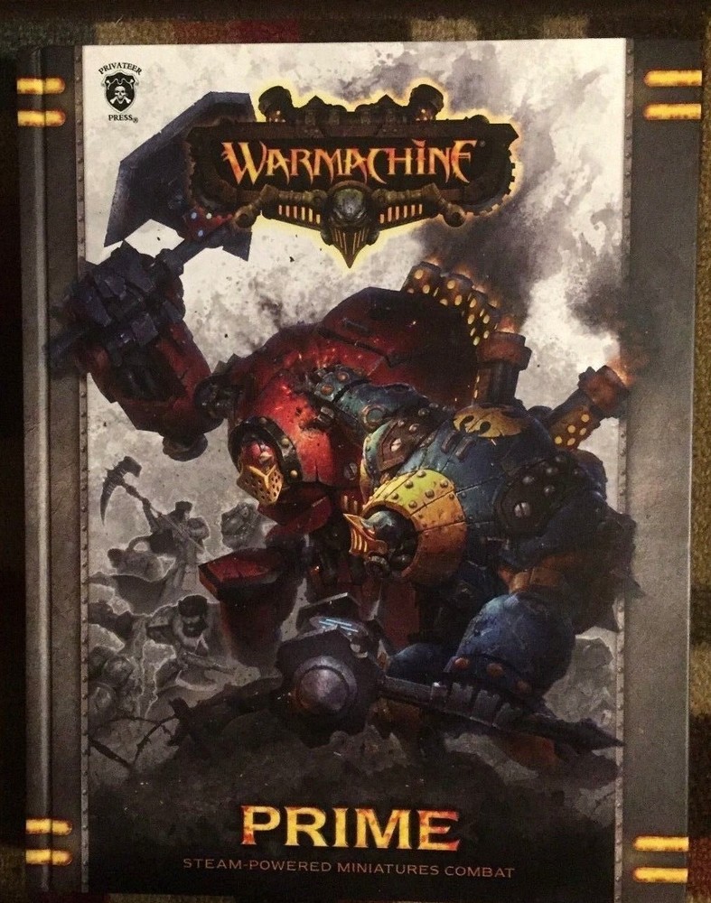Warmachine prime Steam Powered Miniatures Combat Hardback Roleplaying Book