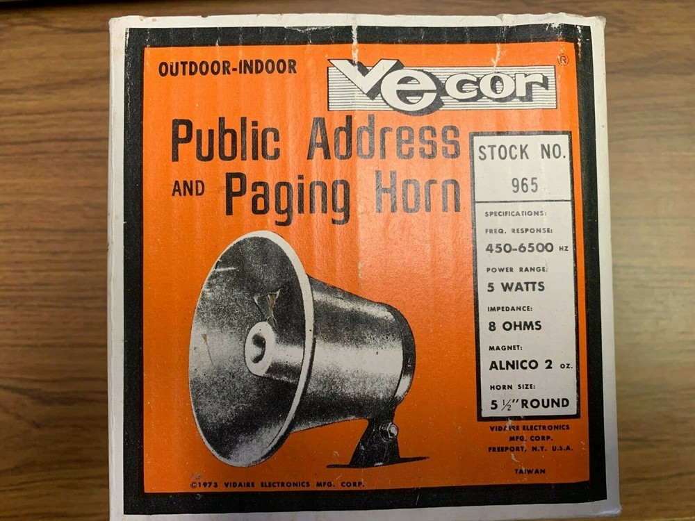 Vecor 965 Paging Horn