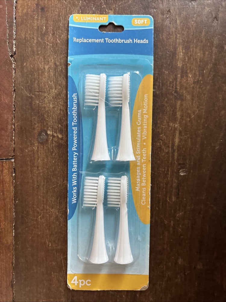 Luminant Soft  ~ 4pc Replacement Toothbrush Heads  Toothbrush