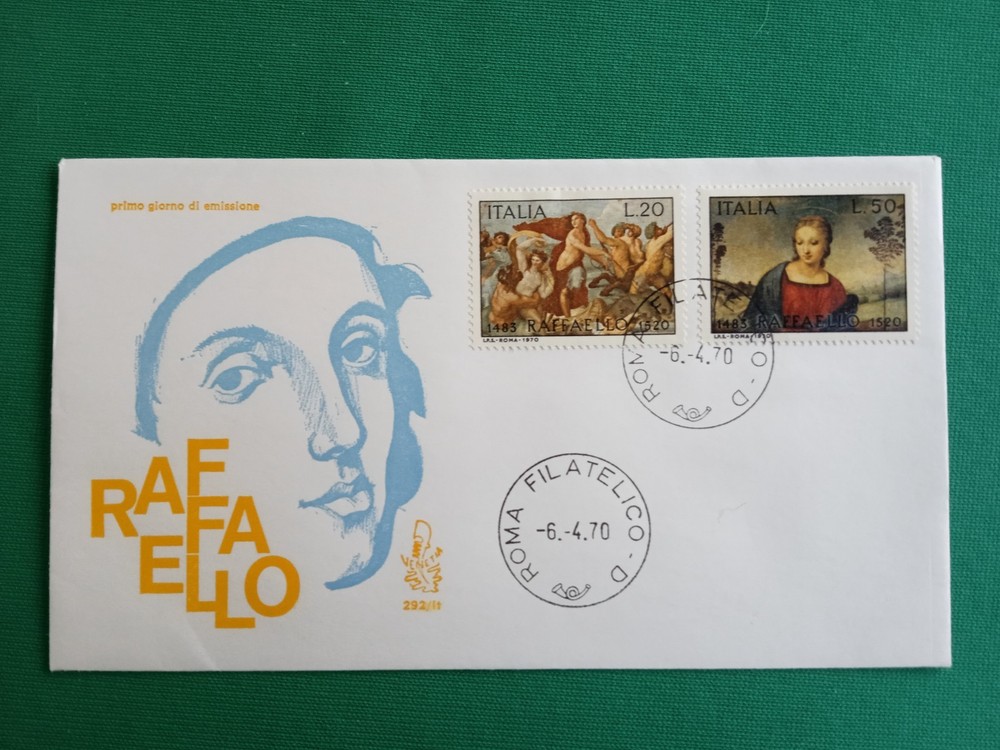 REPUBLIC - FDC - 1970 - RAFFAELLO - VENETIA