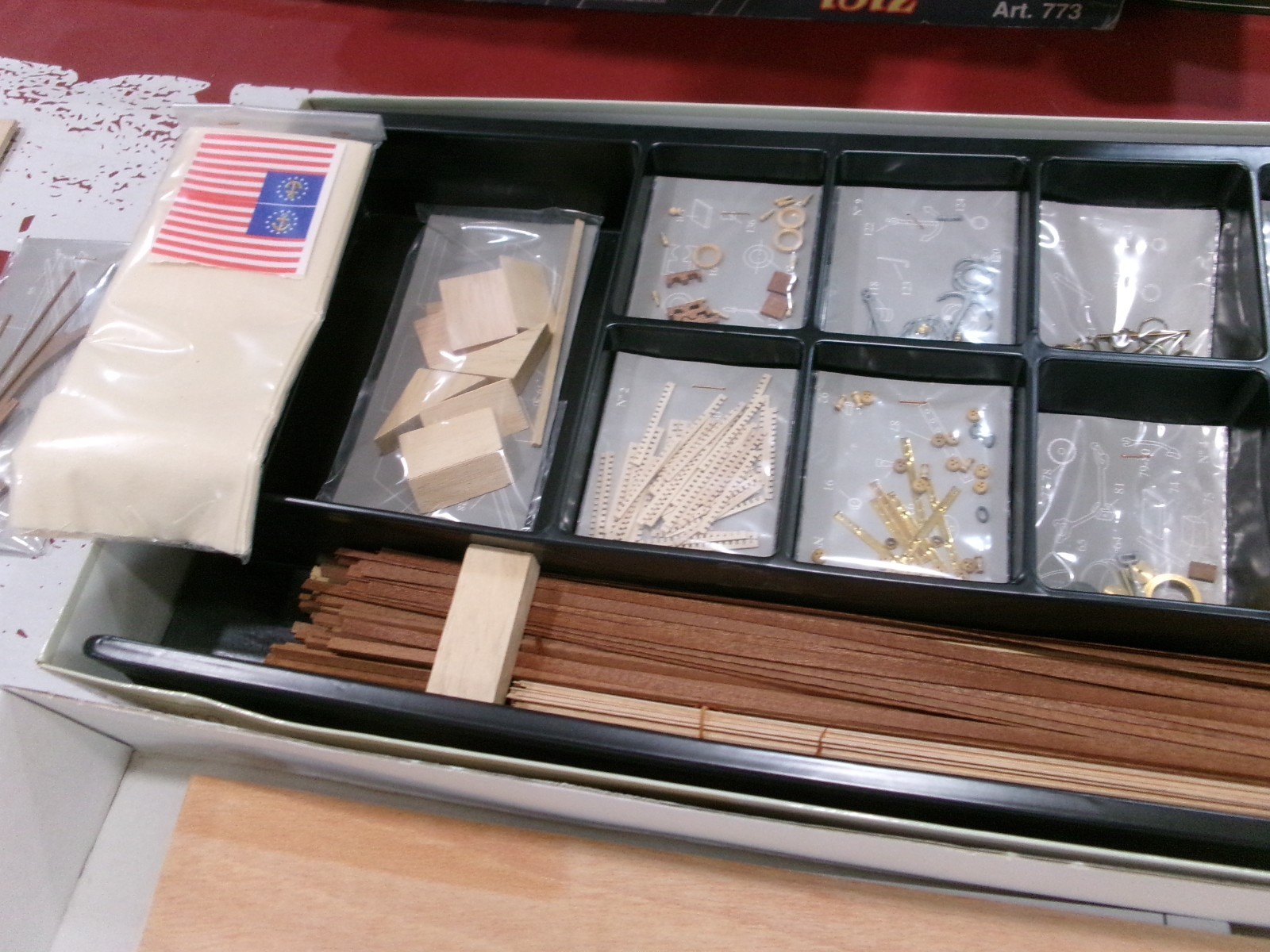 Constructo America New York 1851 Model Wooden Ship Kit (Read Description)