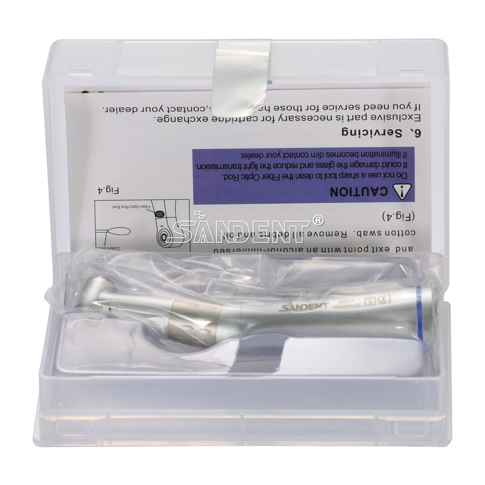 Dental 1:1 Contra Angle E-generator LED Internal Way Low Speed Handpiece E-type