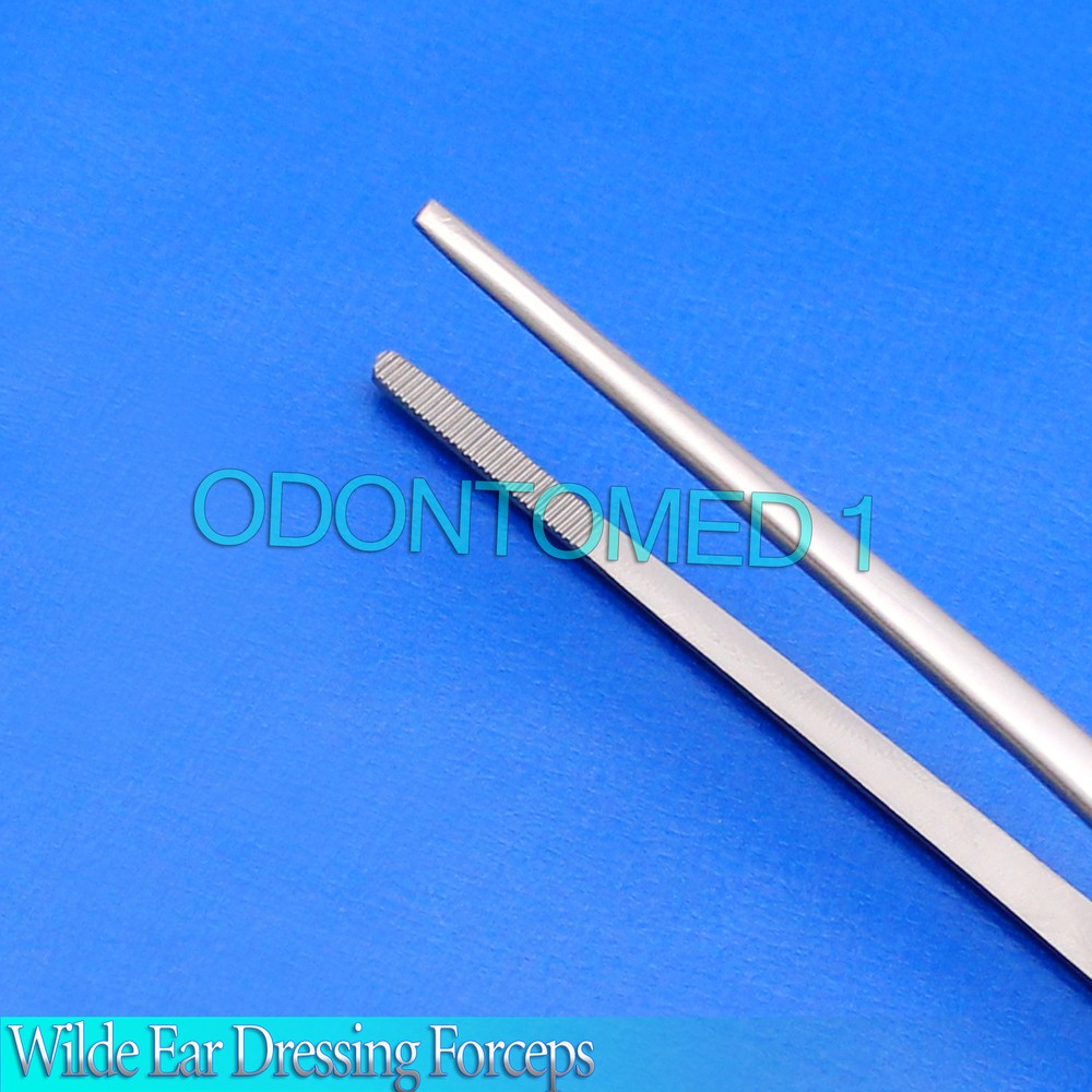 WILDE Ear Forceps 5.00" ANGULAR WITH SERRATED TIPS Surgical Instruments