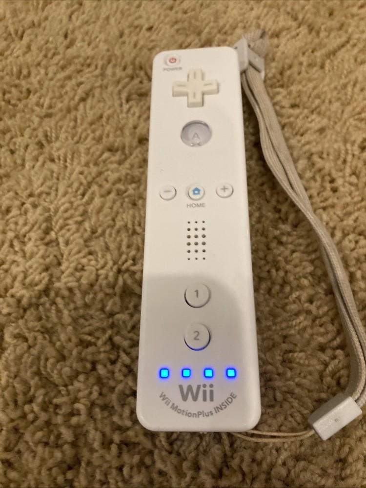 Nintendo Wii Remote Plus Motion Controller - White Tested!
