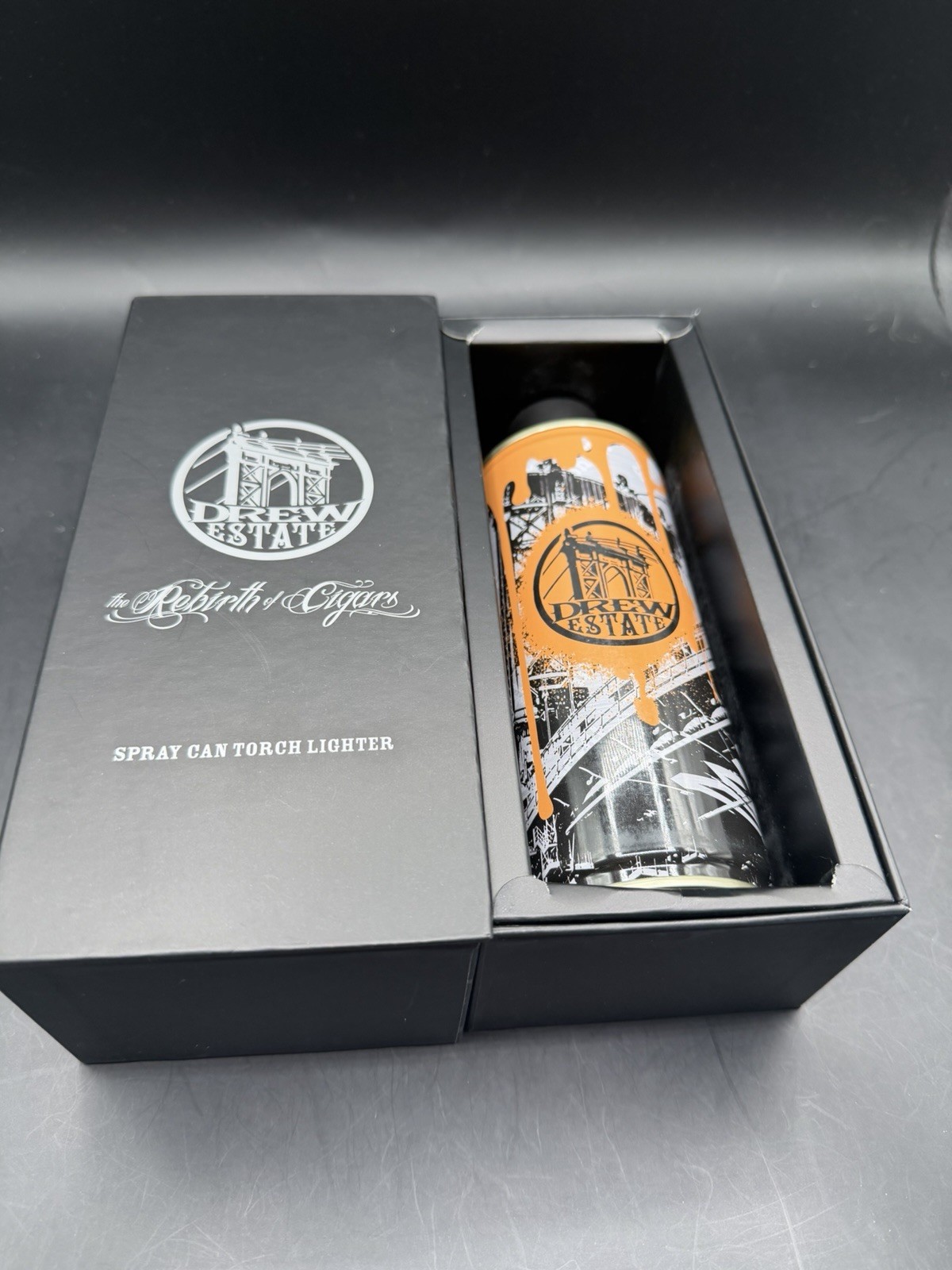 Drew Estate Spray Can Lighter Opened Never Used