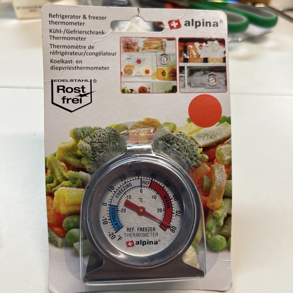 Alpina Refrigerator/Freezer Thermometer