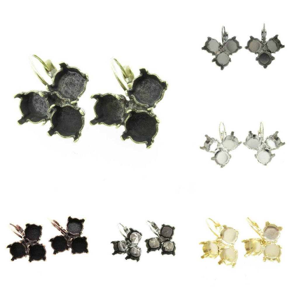 8.5mm | Triangle Drop DIY Earring Bases | (EE 23)