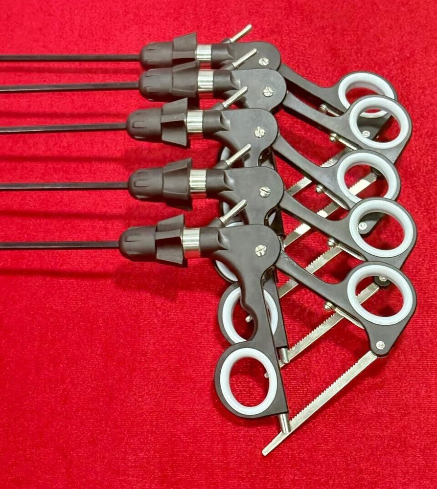 Laparoscopic Rat Toothed 2x1 Forceps 5mm High Quality Endoscopy Instruments-5pc