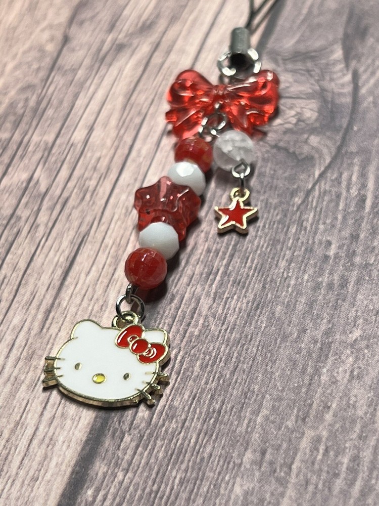 Hello Kitty Phone Charm l Sanrio Keychain 