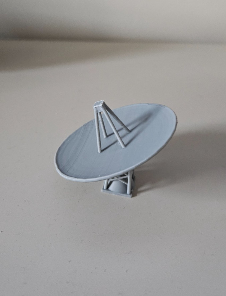 (3 Pack) N Scale 1:160 Radar/Space Antenna Dish for Model Train Environment