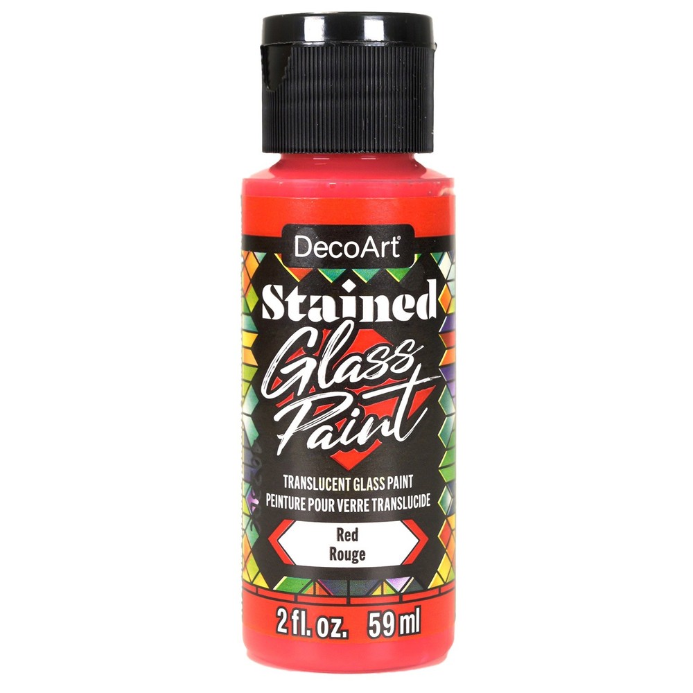 DecoArt Translucent Glass Paint 2oz-Red