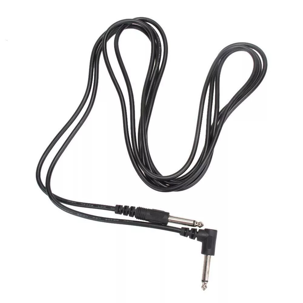 10FT Electric Patch Cord Guitar Amplifier Amp Cable Right Angle 90 Degree
