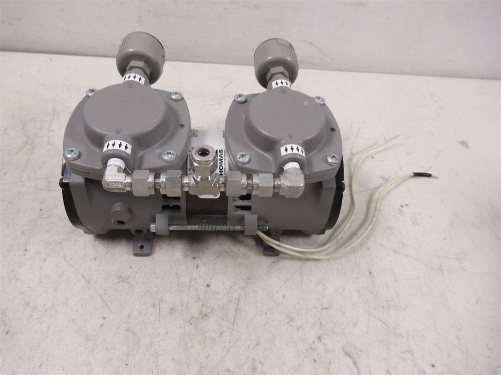 Thomas 2107CA20 C Motor Compressor / Vacuum Pump Dual Head Unit
