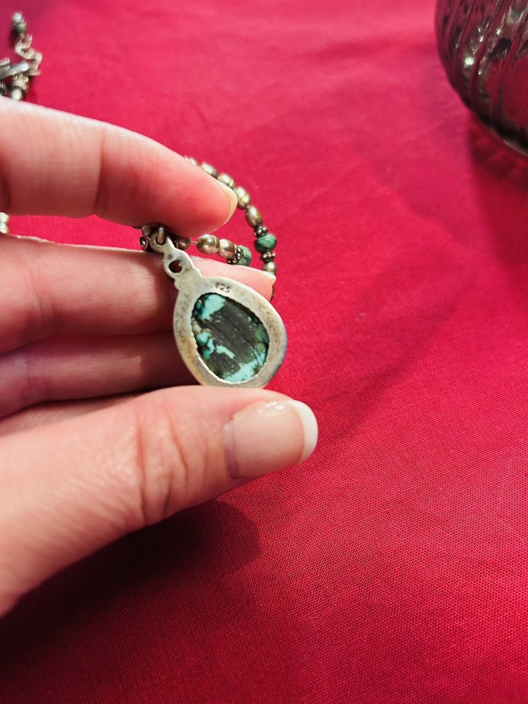 Turquoise Sterling Silver Necklace MJ