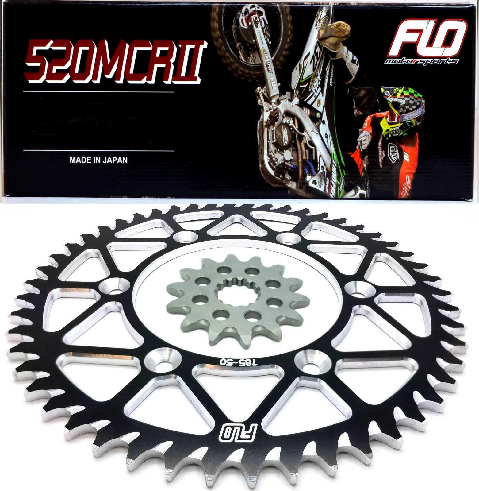 YAMAHA YZ450F  FLO Gold Motocross Chain Sprocket Combo Kit 50/14T