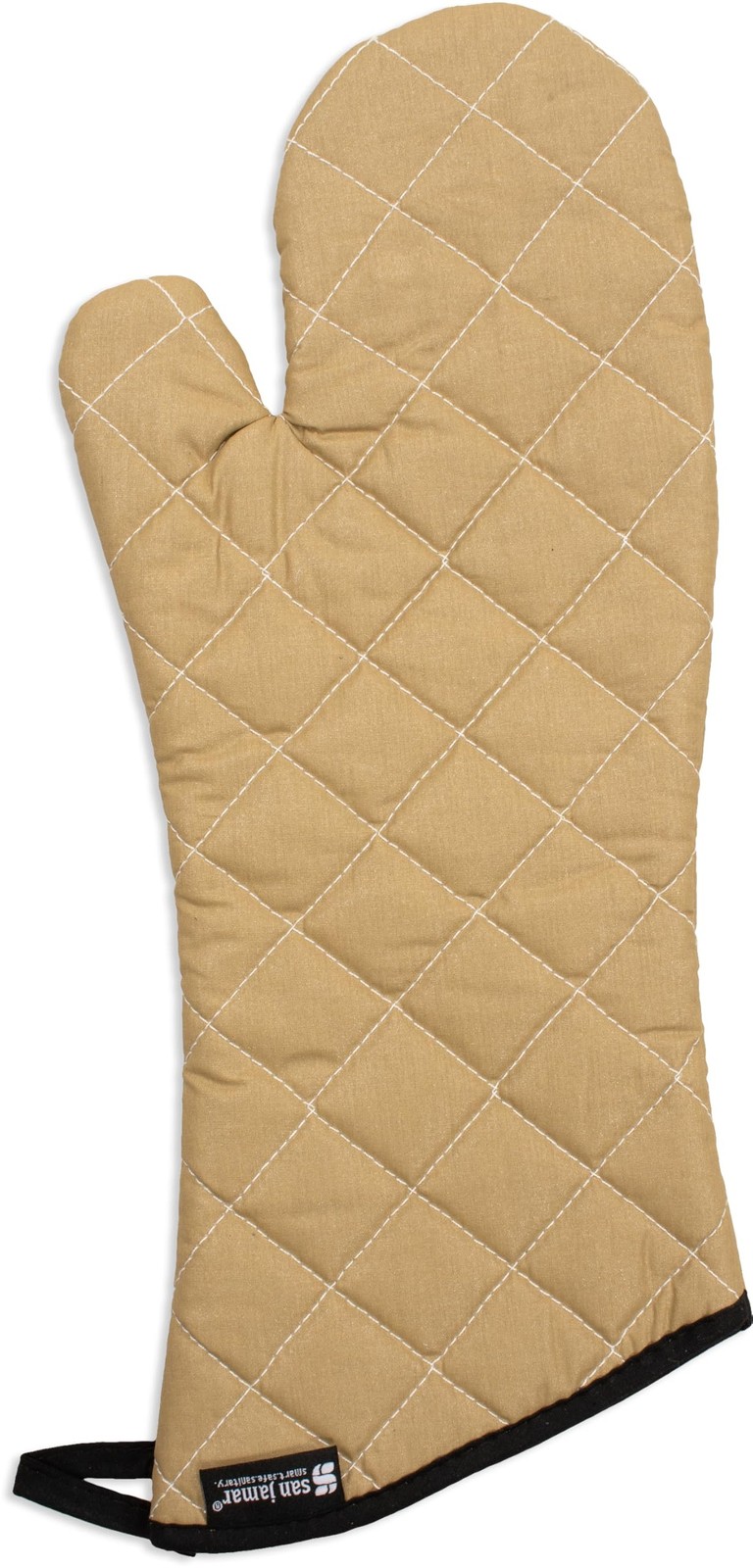 San Jamar 811TG17 BesTan Temperature Protection Oven Mitt, 17" Length, Tan