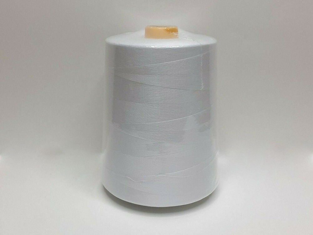 1 Pc All Purpose Polyester Sewing Thread, 12,000 yards, Tex 27, White