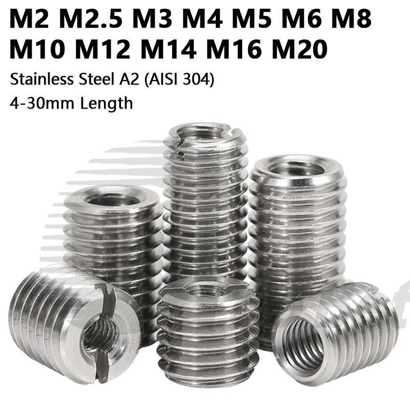 Thread Reducer Self-tapping Thread Repair Inserts Nuts M2 M3 M4 M5 M6 M8 to M20