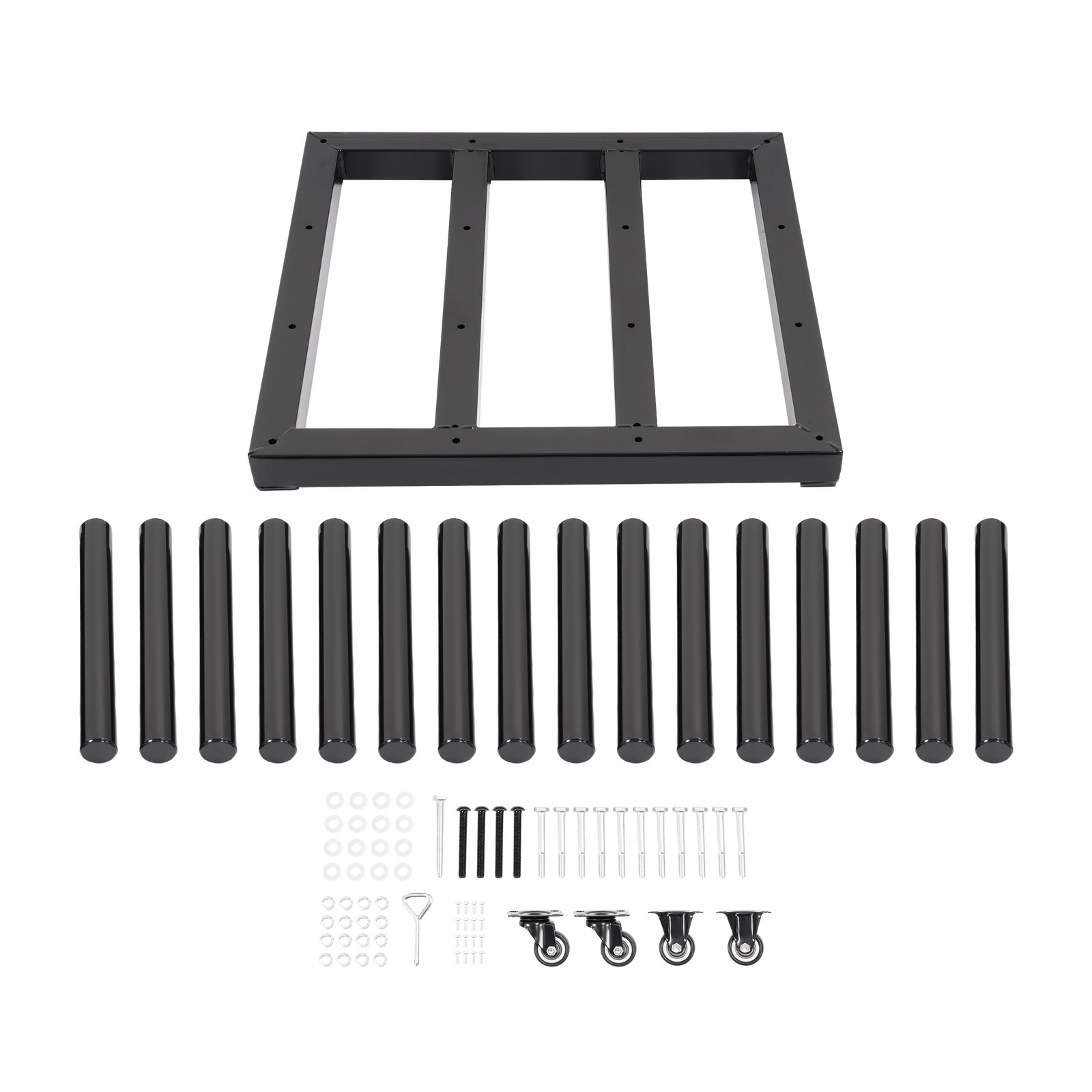 1200LBS Vinyl Cart Mobile Media Rack w/ Casters 16 Rolls Digital Media Storage