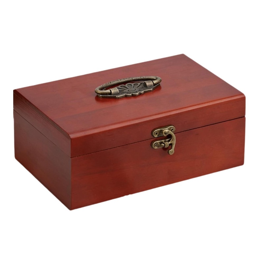 Empty Wooden Sewing Box Needlework Box Sewing Accessories Holder