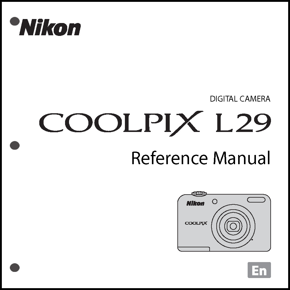 Nikon CoolPix L29 Digital Camera User Guide Instruction  Manual