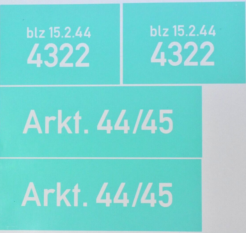 STENCIL SCHABLONE FOR 2x GERMAN PANZERSCHRECK ROCKET RPz B43/54