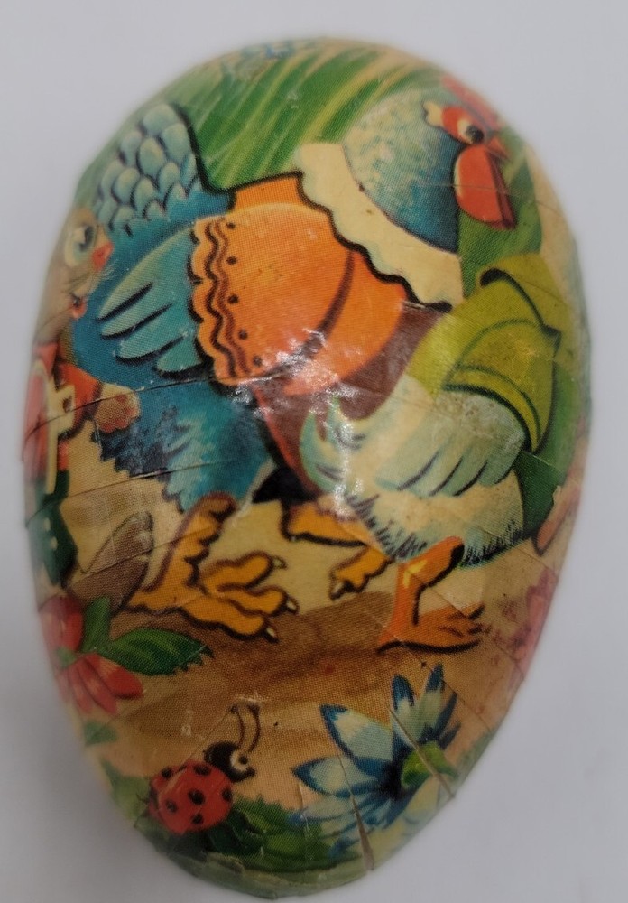 West German Easter Egg Candy Container 3" Vintage.