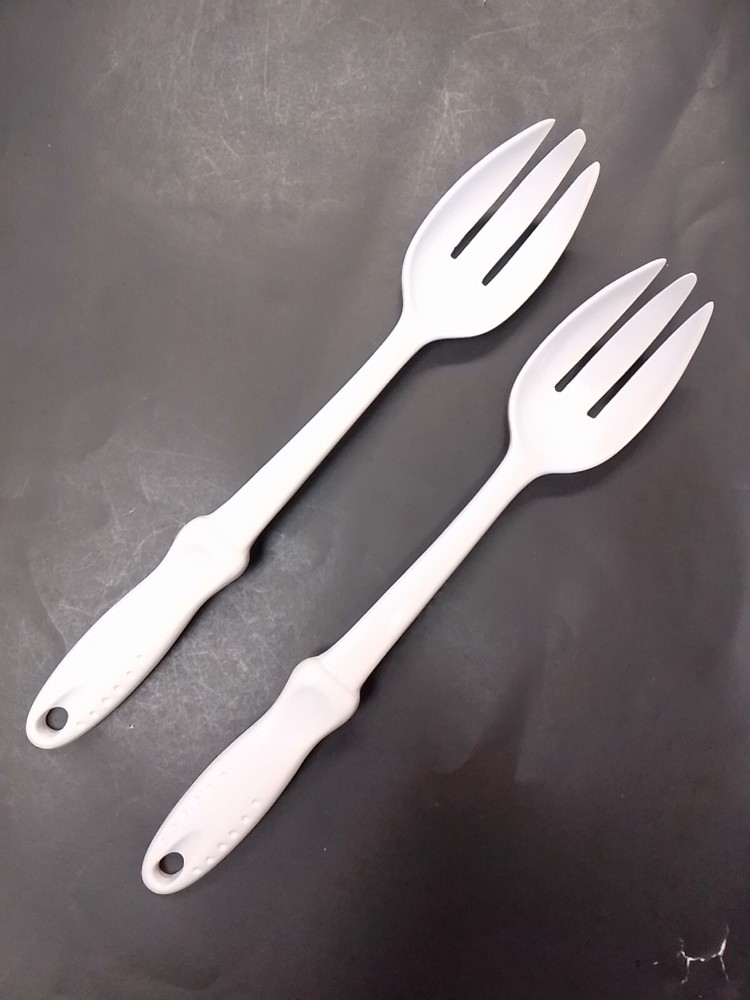Melamine Salad Forks Serving White 12"