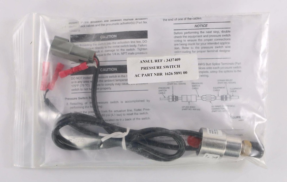 New 437409 Ansul A 101-30 Pressure Switch