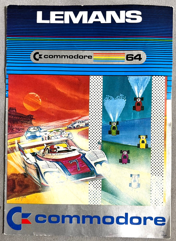 Lemans Cartridge Commodore 64 Commodore Business Machines published 1982 HAL lab