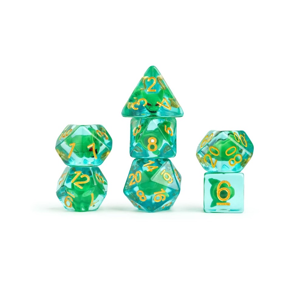 FanRoll Pathfinder Goblin Inclusion Dice Set
