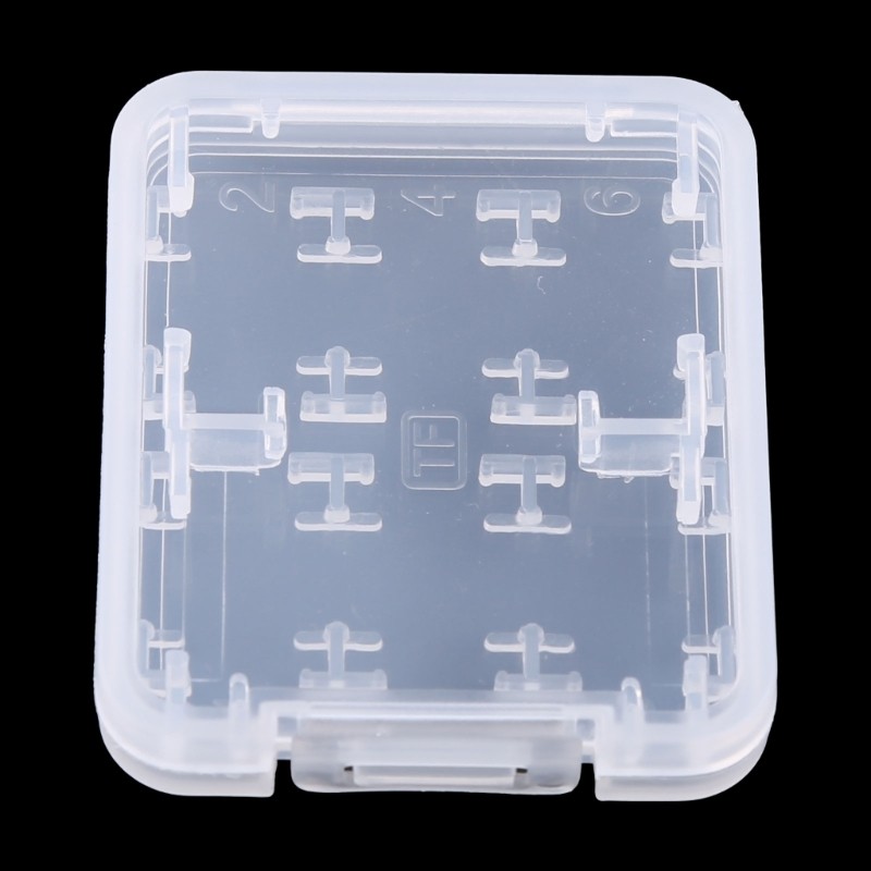 5 Pcs for MMC / Memory Card Transparent Plastic Storage for Case with 5