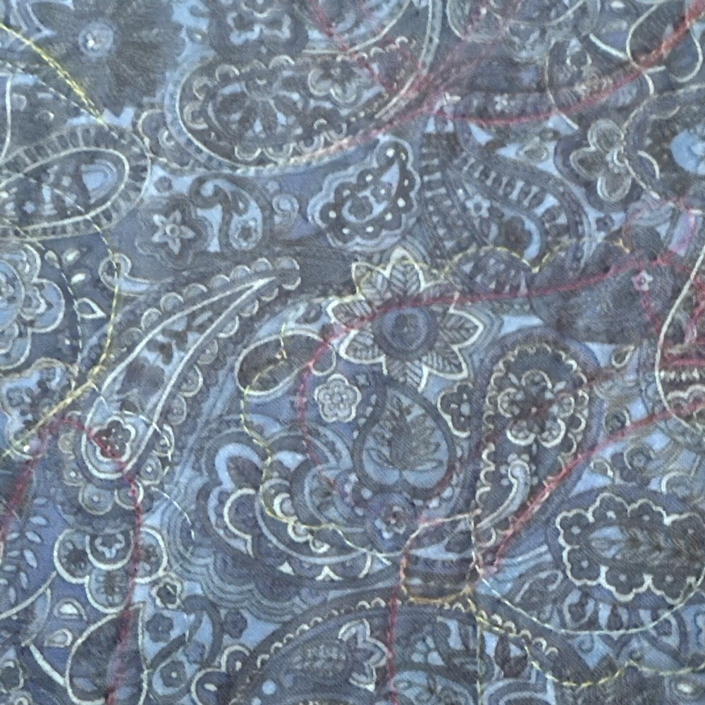 Handmade Batik PatchworkQuilt, 71 x 72 “, Quilt Purples