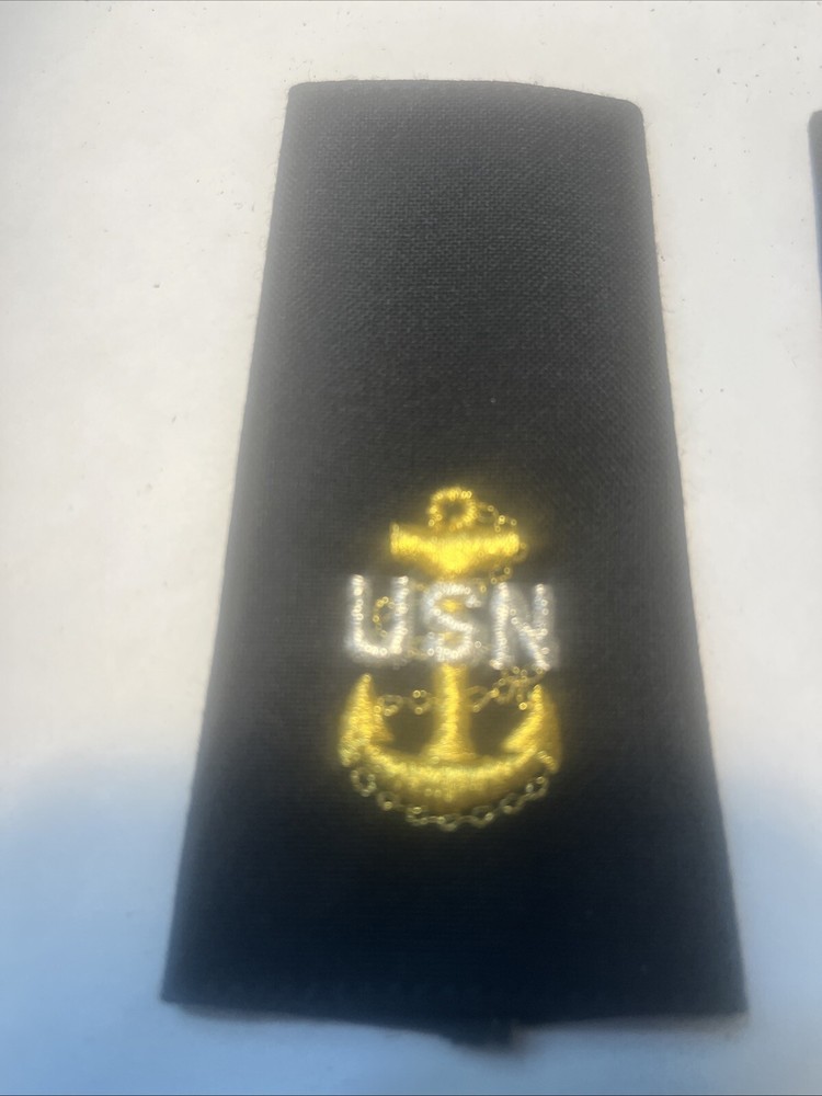 US Navy CPO/E7 Soft Shoulder Marks Chief Petty Officer USN