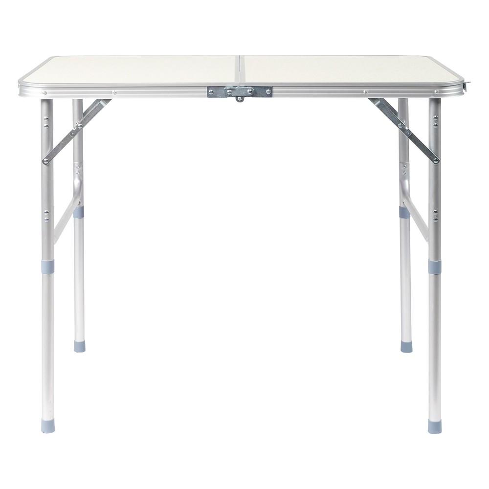 LEADZM 3ft Silver Outdoor Folding Table Aluminium
