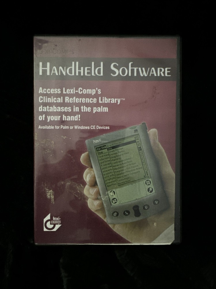 Lexi COMPLETE Palm OS On Hand Handheld Medical Software Comp