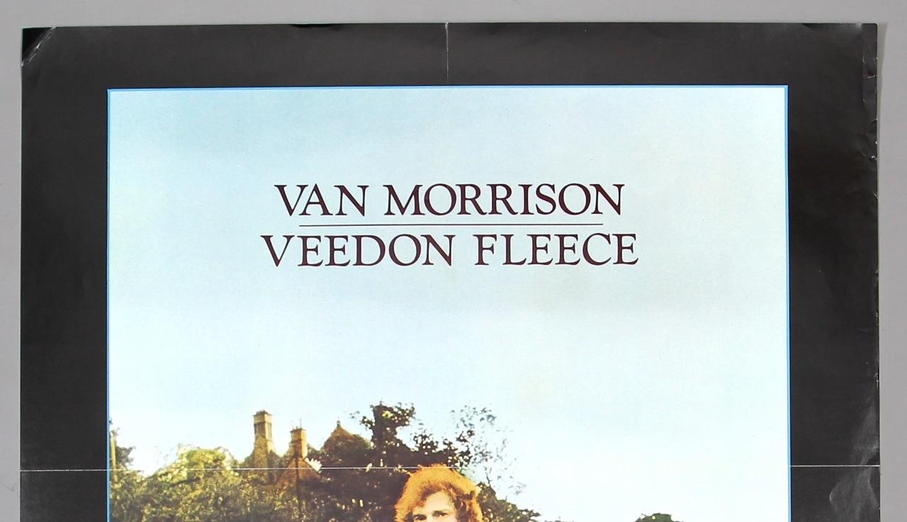 VAN MORRISON – rare vintage original 1974 Warner Bros promo poster VEEDON FLEECE