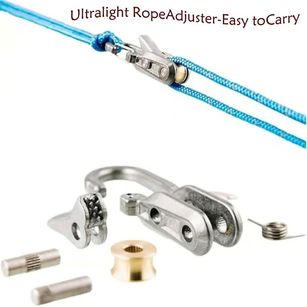 6 Hooks Rope with Roller Tensioner Lock Buckle Tie Down Rope Cargo Tightening