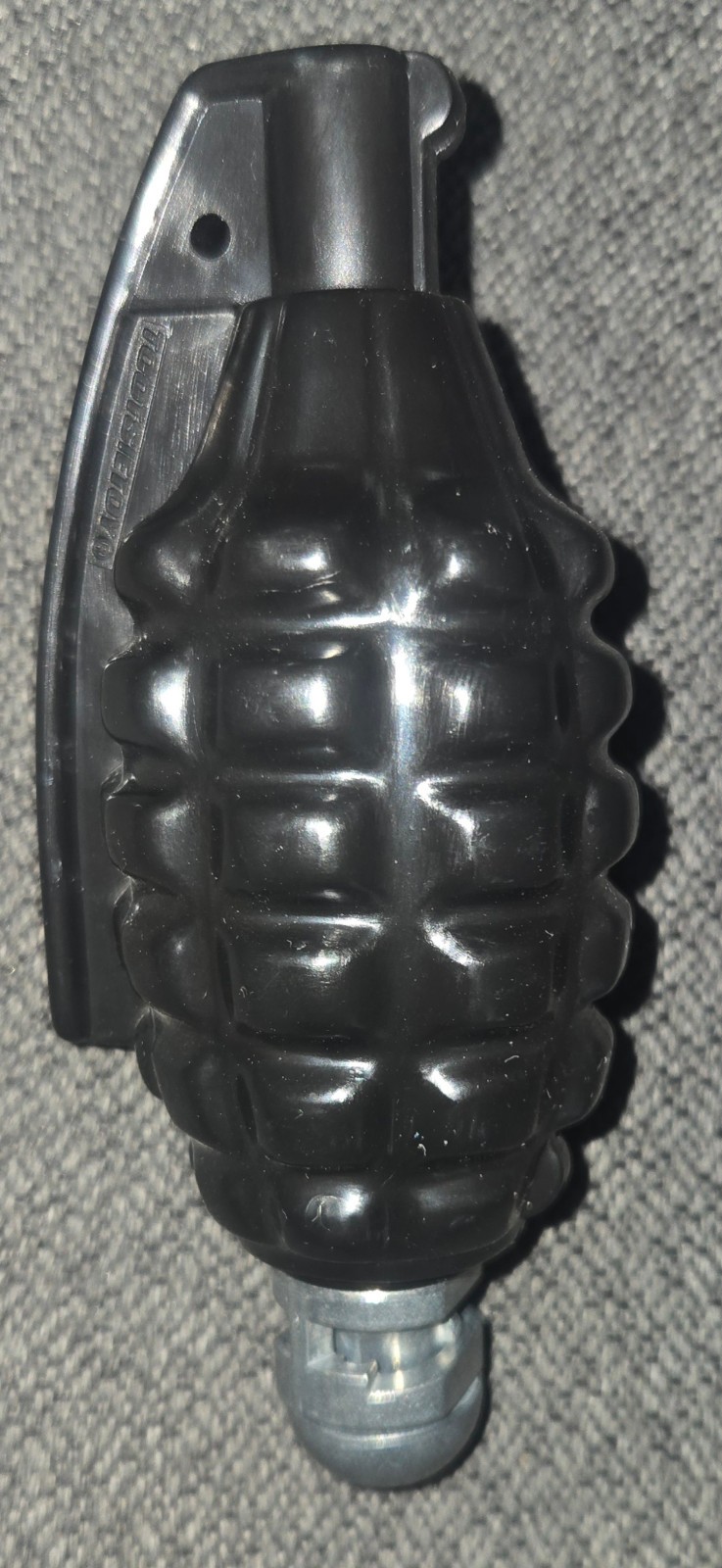 70275 NEW Old Stock Tootsietoy Black Plastic & Alum Cap Grenade Free S&H